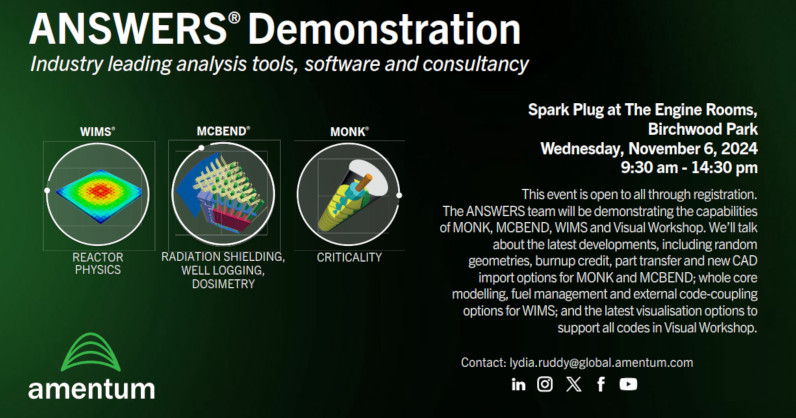 ANSWERS Demonstraction Day - Spark Plug at the Engine Rooms, Birchwood Park, November 6th 2024 from 09:30-14:30